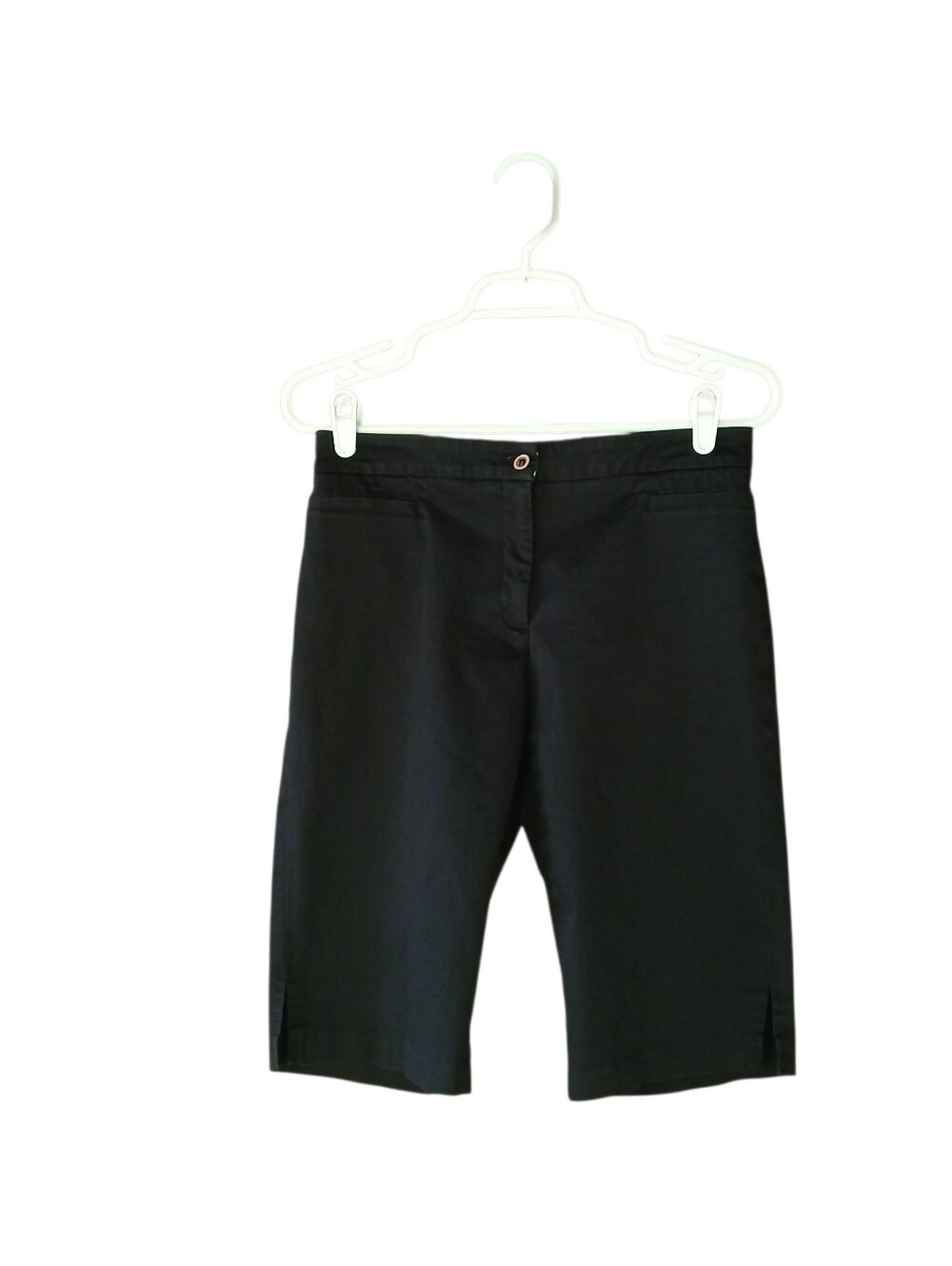 Claudia Ev Black Mid Rise 13" Bermuda Shorts Size 6
